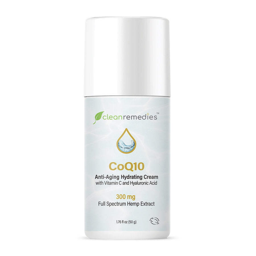 CoQ10 Anti-Aging Hydrating CBD Cream with Vitamin C - 300mg