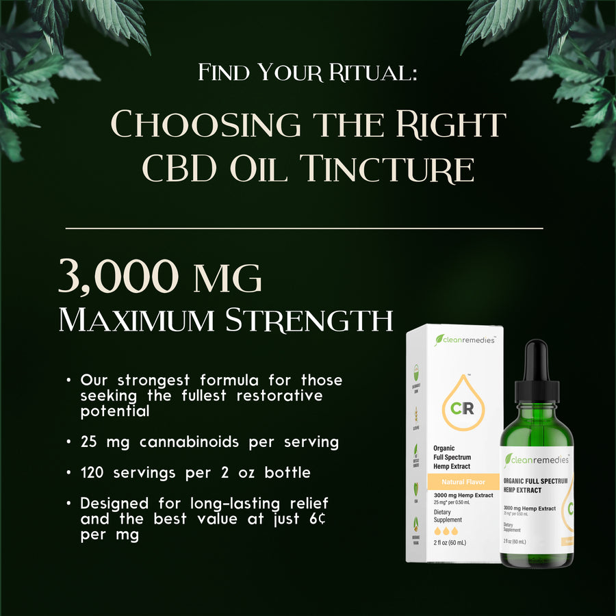 Full Spectrum CBD Tincture - 3,000mg