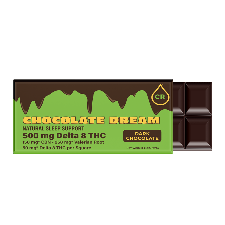 Delta 8 THC Dark Chocolate Dream - 50mg - 500mg